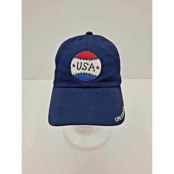 Life is Good Baseball Hat Adjustable Embroidered USA Patch - Picture 1 of 7